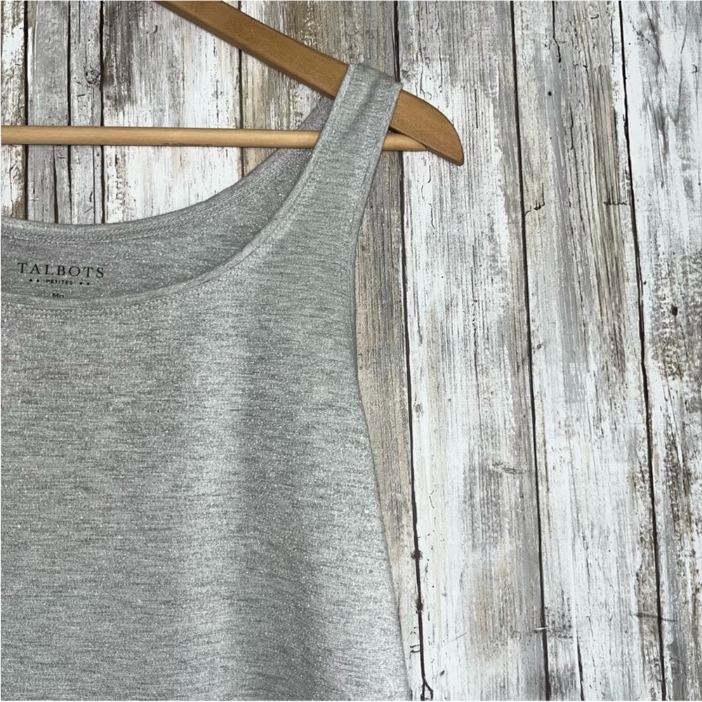Talbots Grey Sparkling Tank - Picture 2 of 4